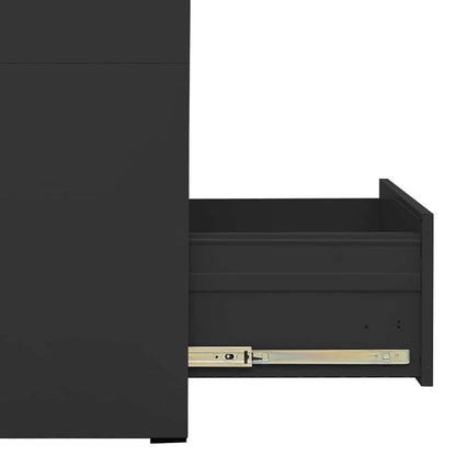 Aktenschrank 46 × 62 × 133 cm aus Stahl – Anthrazit – Ansicht 6