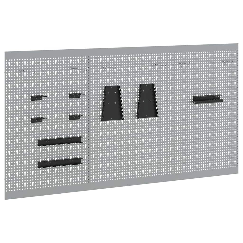 Werkzeugwandpaneel 150 × 80 cm – Grau – Ansicht 2