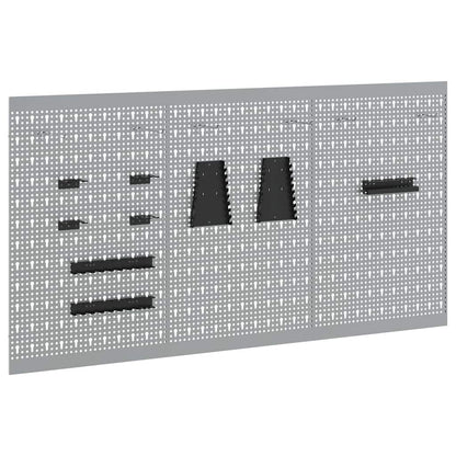 Werkzeugwandpaneel 150 × 80 cm – Grau – Ansicht 2
