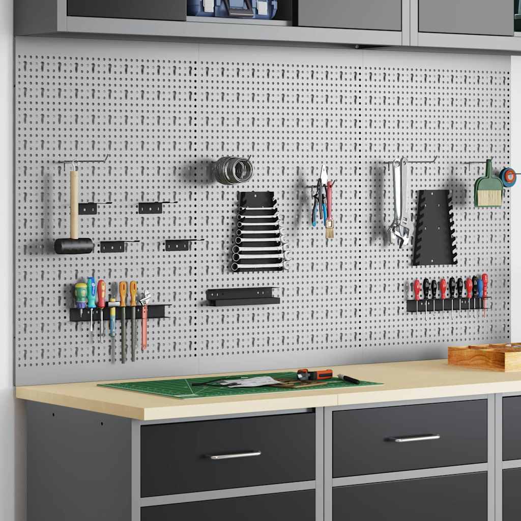 Werkzeugwandpaneel 150 × 80 cm – Grau – Ansicht 3