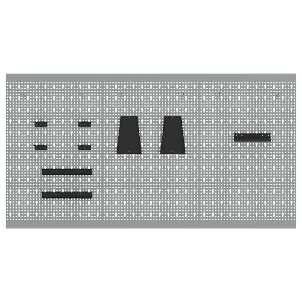 Werkzeugwandpaneel 150 × 80 cm – Grau – Ansicht 5