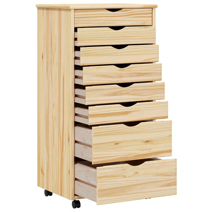 Rollcontainer MOSS 53 × 39 × 103 cm – Klarlack – Ansicht 4