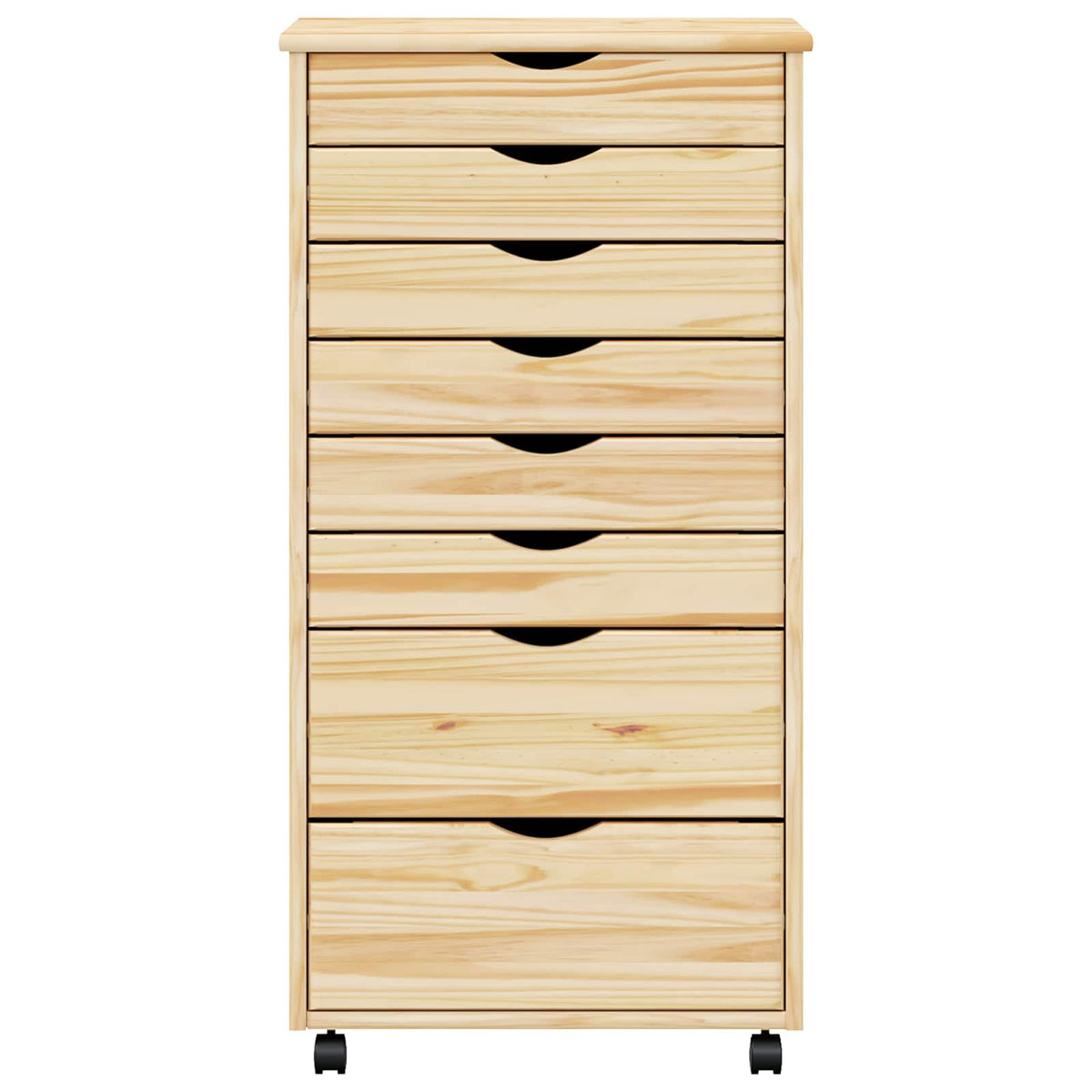 Rollcontainer MOSS 53 × 39 × 103 cm – Klarlack – Ansicht 5
