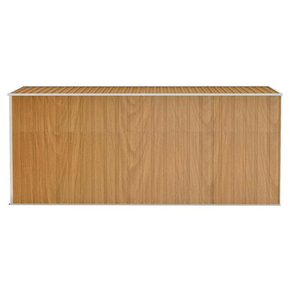 Wand-Gartenhaus 118 × 382 × 178 cm aus verzinktem Stahl – Braun – Ansicht 4