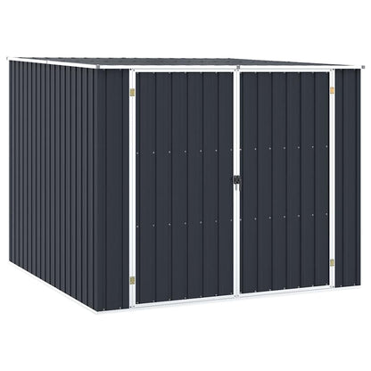 Gerätehaus 195 × 198 × 159 cm aus verzinktem Stahl – Anthrazit – Ansicht 2