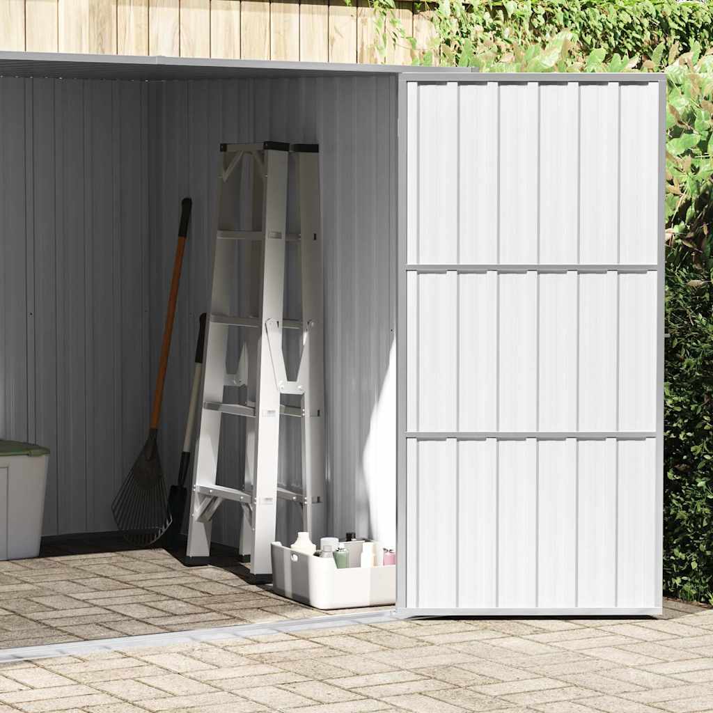 Gerätehaus 195 × 198 × 159 cm aus verzinktem Stahl – Anthrazit – Ansicht 4