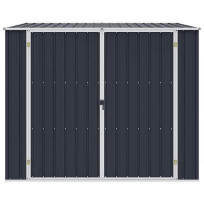 Gerätehaus 195 × 198 × 159 cm aus verzinktem Stahl – Anthrazit – Ansicht 5