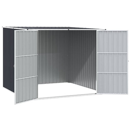 Gerätehaus 195 × 198 × 159 cm aus verzinktem Stahl – Anthrazit – Ansicht 6