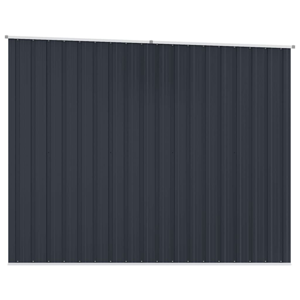 Gerätehaus 195 × 198 × 159 cm aus verzinktem Stahl – Anthrazit – Ansicht 7