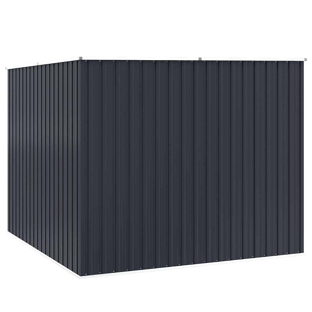 Gerätehaus 195 × 198 × 159 cm aus verzinktem Stahl – Anthrazit – Ansicht 8