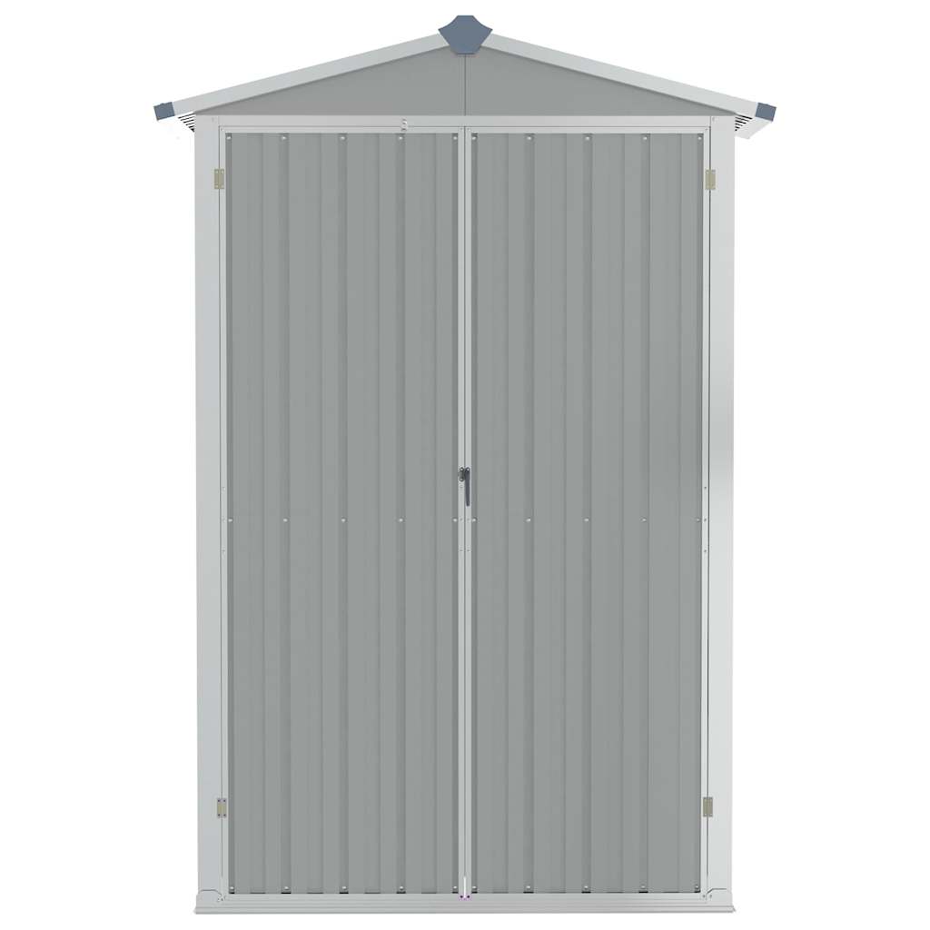 Gartengeräteschrank 116 × 45 × 175 cm aus verzinktem Stahl – Grau – Ansicht 6