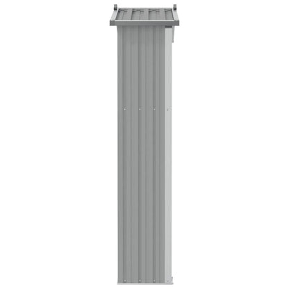 Gartengeräteschrank 116 × 45 × 175 cm aus verzinktem Stahl – Grau – Ansicht 7
