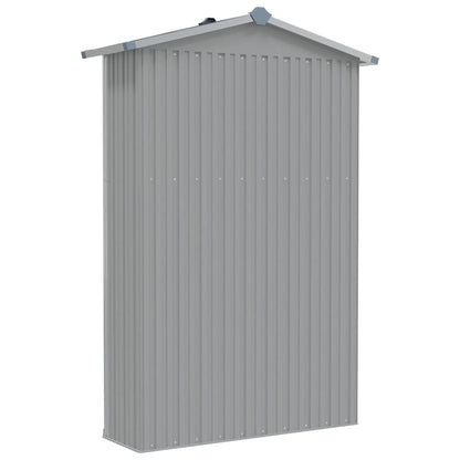 Gartengeräteschrank 116 × 45 × 175 cm aus verzinktem Stahl – Grau – Ansicht 8