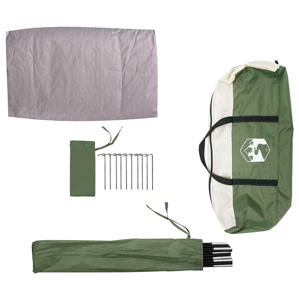 Fahrradgarage mit Dach Grün 256 × 222 × 182 cm – Ansicht 9