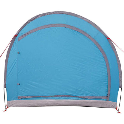 Fahrradgarage mit Dach Blau 256 × 222 × 182 cm – Ansicht 4