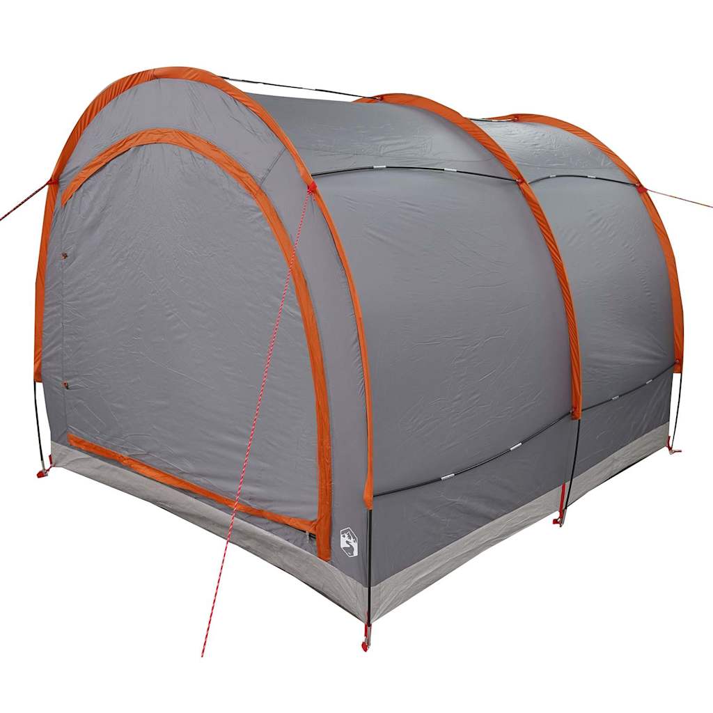 Fahrradgarage mit Dach Grau/Orange 256 × 222 × 182 cm – Ansicht 6